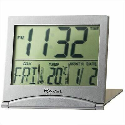 Ravel Travel Quartz LCDAlarm Clock RCD004