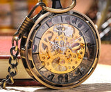 Steampunk Skeleton Mechanical Pocket watch